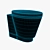Carabeo Ceramica WC: Elegant and Durable 3D model small image 3