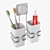 Hanging Cup Toothbrush Holder 3D model small image 1