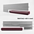 Italian Wall-Mounted TV Stand 3D model small image 1