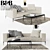 Simplex Sofa: Stylish Comfort with B&B Italia 3D model small image 1