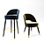 Modern Colline Chair Set 3D model small image 3