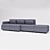 Versatile and Stylish Ikea Vallentuna Sofa Bed 3D model small image 1