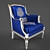 Timeless Armchair Beauty 3D model small image 2