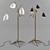 Modern Aerin Triple Arm Floor Lamp 3D model small image 1