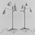 Modern Aerin Triple Arm Floor Lamp 3D model small image 2