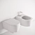 Ceramica Cielo Smile: Sophisticated Suspended Toilets 3D model small image 3