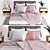 Modern Scandinavian Bedroom Set 3D model small image 2