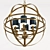 Elegant Mondo-6 Chandelier: Illuminate Your Space 3D model small image 2