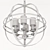Elegant Mondo-6 Chandelier: Illuminate Your Space 3D model small image 3