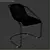 Minotti Cortina Modern Chair: Sleek Design & Superior Comfort 3D model small image 3