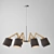 Pinocchio Modern Black Cone Pendant 3D model small image 1