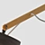 Pinocchio Modern Black Cone Pendant 3D model small image 3
