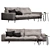 Luxury Bonaldo Avarit Sofa 3D model small image 1