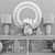 Elegant 6-Piece Decor Set 3D model small image 3