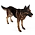 Loyal German Shepherd Companion 3D model small image 1