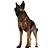 Loyal German Shepherd Companion 3D model small image 2