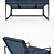 Elegant Tufted Lounge Chair 3D model small image 2