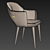 Saarinen Metal Executive Set 3D model small image 2