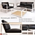 Modern Loft Style Office Sofa & Armchair 3D model small image 1