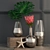 Honeycomb Metallic Vases Set 3D model small image 1