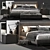 Luxury Minotti Andersen Bed Quilt 3D model small image 1