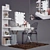 Sleek Vanity Table: High-Resolution Texture, Easy Setup 3D model small image 1