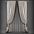 Classic Style Curtains 3D model small image 1