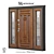 Elegant Marseille Steel Door 3D model small image 2