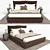 Notting Hill Cinova Bed & Infinity Design Table 3D model small image 1