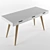 Scandi Retro Writing Table 3D model small image 2