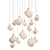 Bubble Crystal Ball LED Chandelier 3D model small image 1