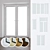 Premium Plastic Windows: Exquisite Detailing 3D model small image 1