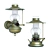 Antique Bronze Colonial-style Lamps by Moretti Luce 3D model small image 1