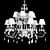 Eurolampart Acqua Chandelier: Stylish Crystal Lighting 3D model small image 3