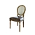 Volker Brown Upholstered Chair 3D model small image 1