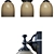 Elegant Mercer Triple Sconce 3D model small image 2
