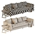 Luxurious Lutetia Sofa: Grand Comfort 3D model small image 3