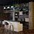 Modern Loft Bar Set 3D model small image 1