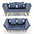 Modern Beat Sofa 3D model small image 1