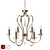 Elegant Pimlico Chandelier - 6-Light 3D model small image 1