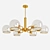 Nordic Elegance Glass Chandelier 3D model small image 1