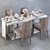 Modern Dining Set: Dantone DCTDS180 Table and Munna Melody Chairs 3D model small image 1