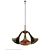 Industrial Gramophone Chandelier 3D model small image 2