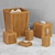 Bamboo Bliss 6-Piece Bath Set 3D model small image 1