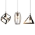 Black Retro Pendant Lamp 3D model small image 1