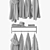 Minimalist Wall Coat Rack 3D model small image 3