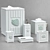 Coastal Seashell Bath Set 3D model small image 1