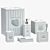 Coastal Seashell Bath Set 3D model small image 2