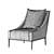 Modern Jean Armchairs: Comfortable & Stylish 3D model small image 3