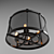 Industrial Metal Chandelier 708 | Loft Design 3D model small image 2